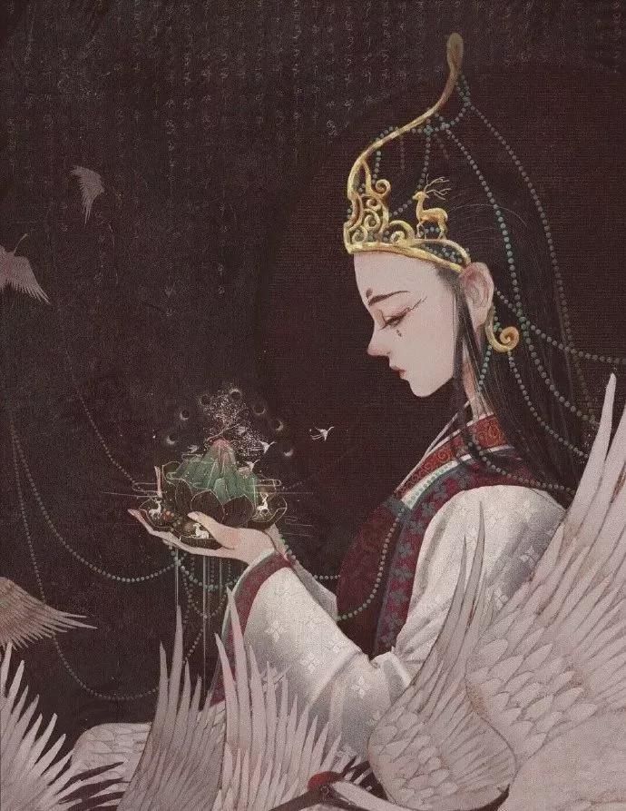 网络|90后小姐姐自学绘画,靠画“神仙狐鬼”爆红网络,圈粉60万