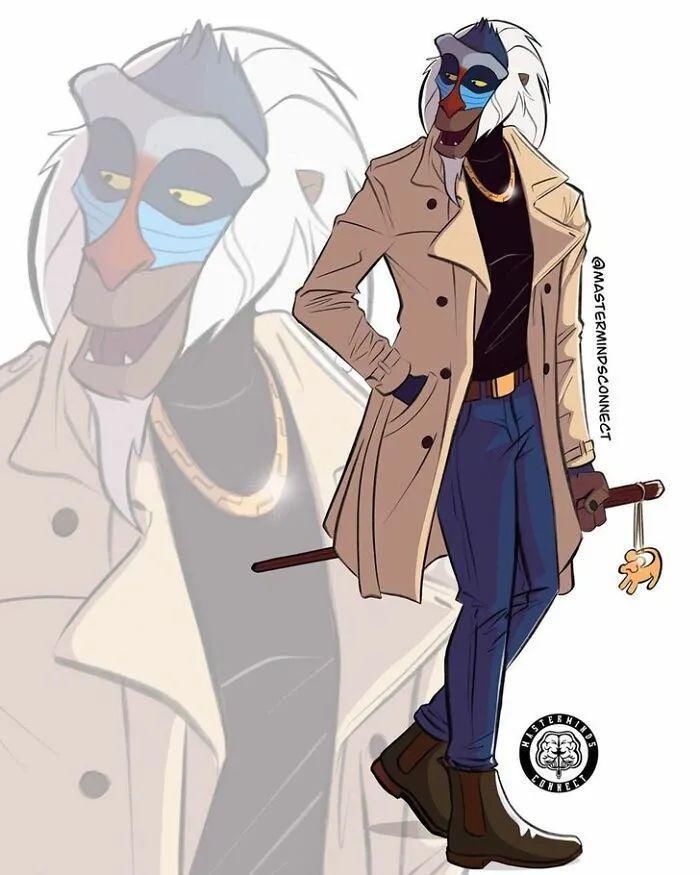 插画家|插画家将《狮子王》变成现代人,帅气极了,网友喊话:快出动画