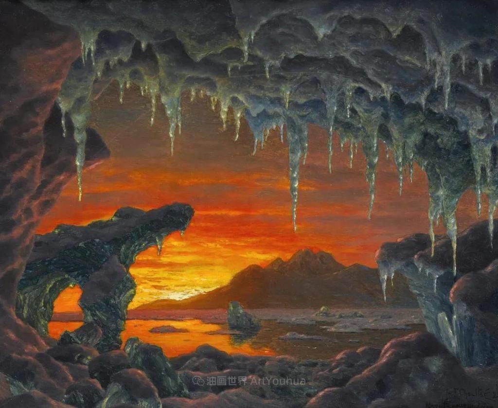 艺术家@这位俄罗斯画家,不愧为光与雪的大师!