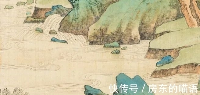 大千!极目苍穹 超以象外:张大千青绿山水杰构《李检法定林萧散图》