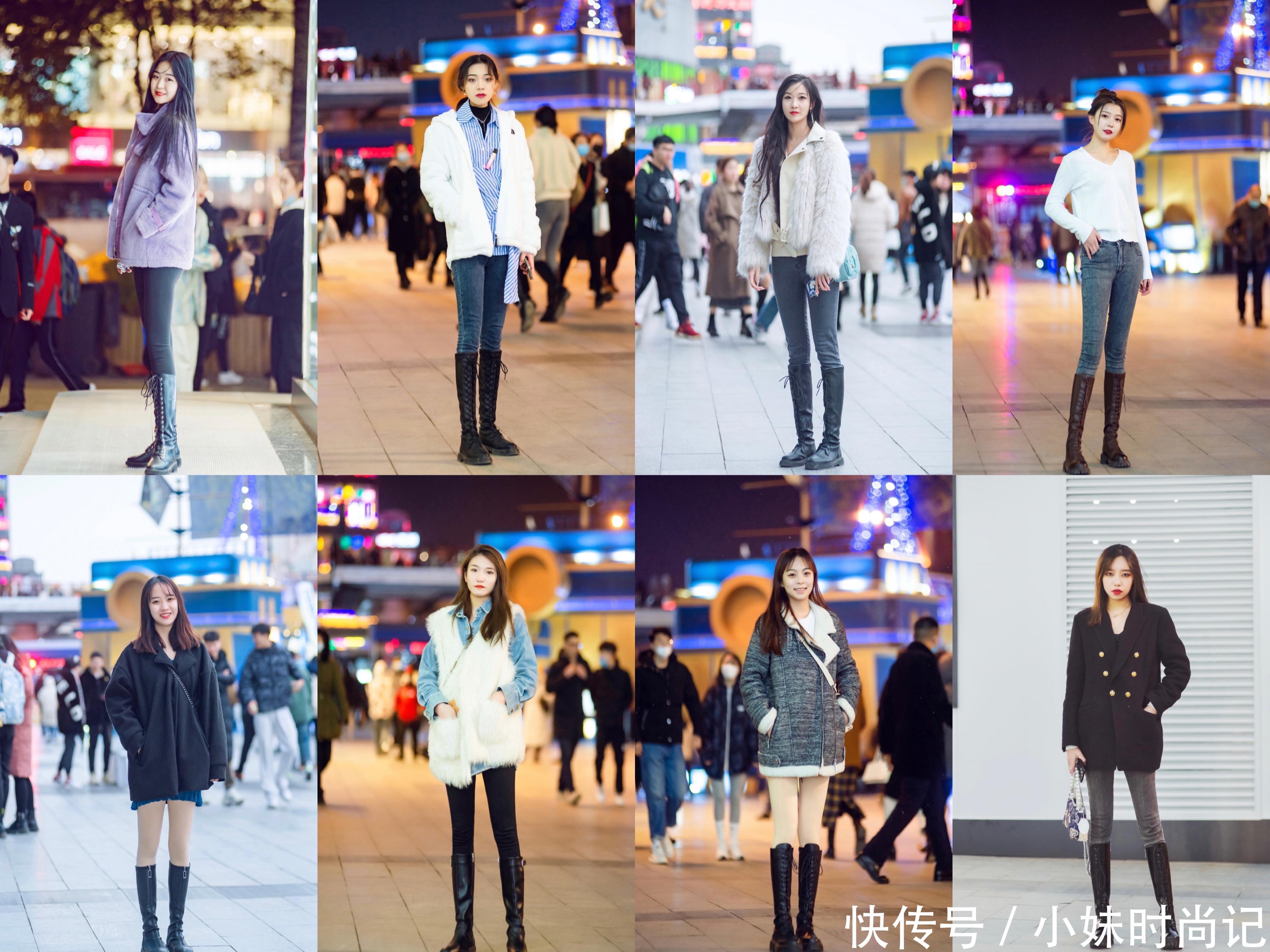 冬天怎么能少一双长靴呢, 看街拍下的女神如何驾驭, 你也可以很美
