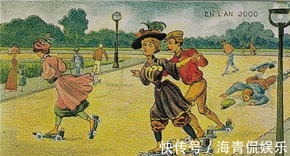 想象力&100年前的画家想象未来,并画了17幅画,网友神预言!