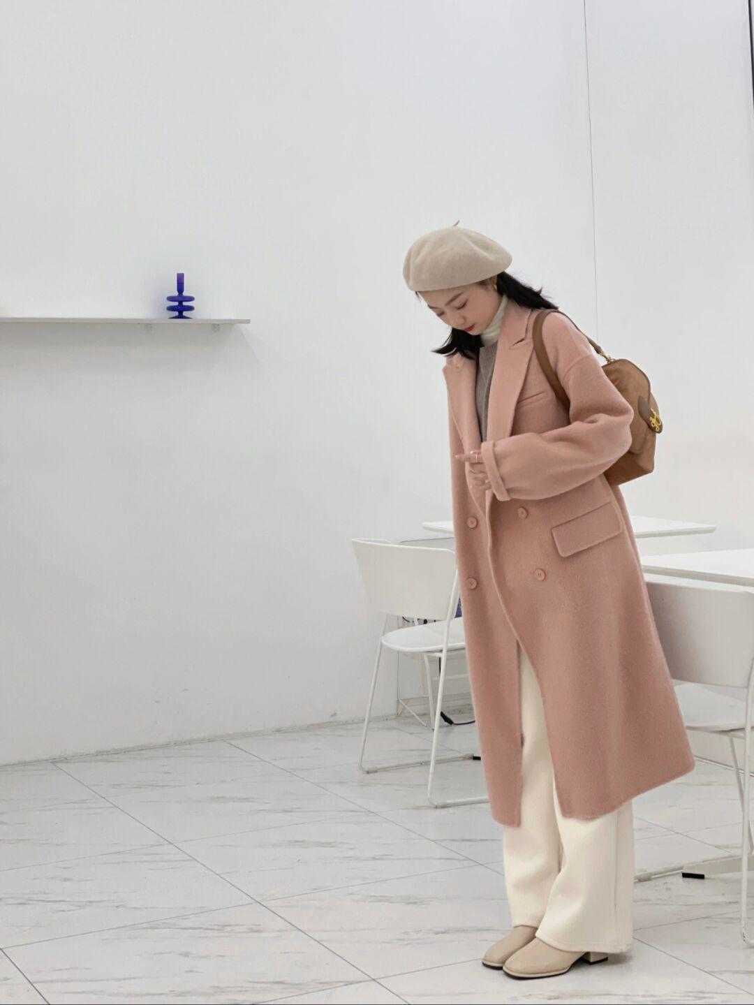 针织开衫|天冷了，适合普通人的大衣冬季穿搭，不露脚踝也不露腿，高级洋气