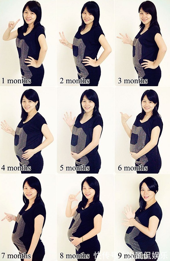 宝宝|怀孕有多辛苦五张图带你看看孕期全过程，孕妈们辛苦了