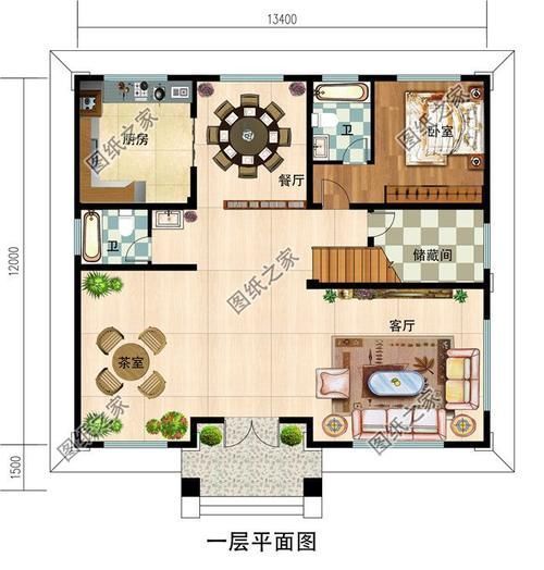 户型|面宽13米进深12米的自建房，看看这3款不再为了选择几层犯愁