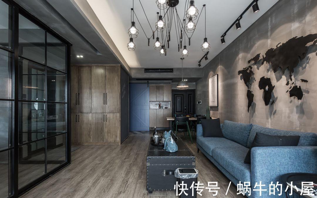 水泥|复古的绿漆,谱写出诗意的空间,暗黑色系彰显个性