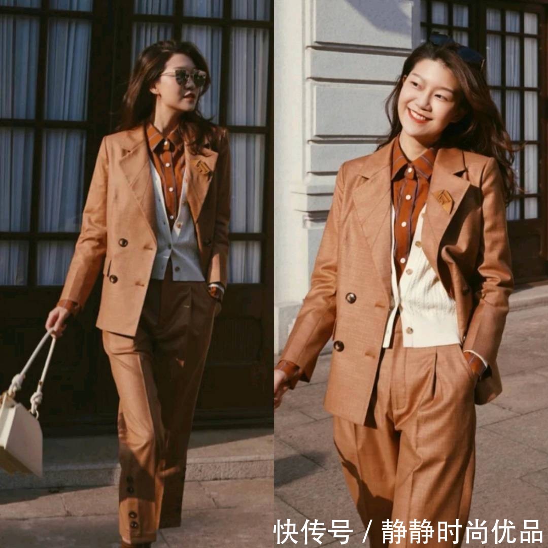 穿搭 时髦的“三明治”叠穿，在秋天更吃香！熟龄女性这么穿好优雅