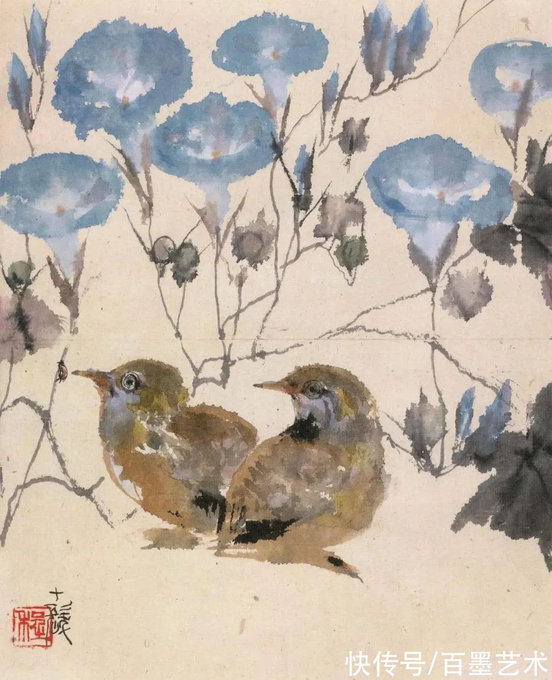 汪大文|程十发送女弟子四组册页，隐藏了四十年的精彩