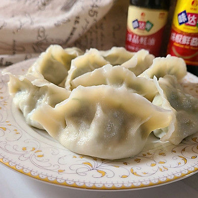 茴香苗素水饺