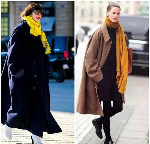  大衣|穿大衣时、如何才兼顾温度和时髦？配围巾，冬天的高级就靠它了
