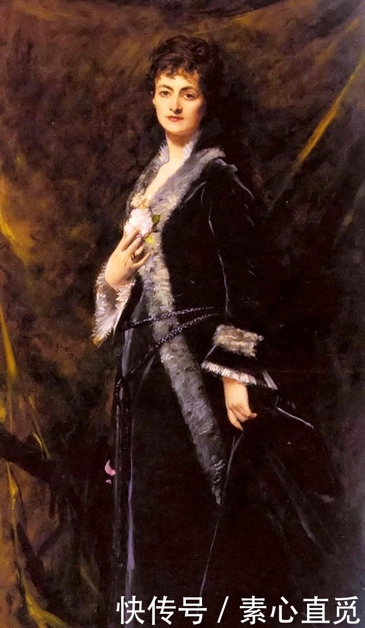 肖像$法国画家,查尔斯·奥古斯特·埃米尔·杜兰德,油画作品欣赏