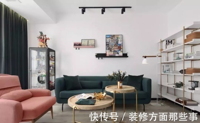 装修|88 ㎡三居室设计,整个空间中北欧风与复古情调兼具