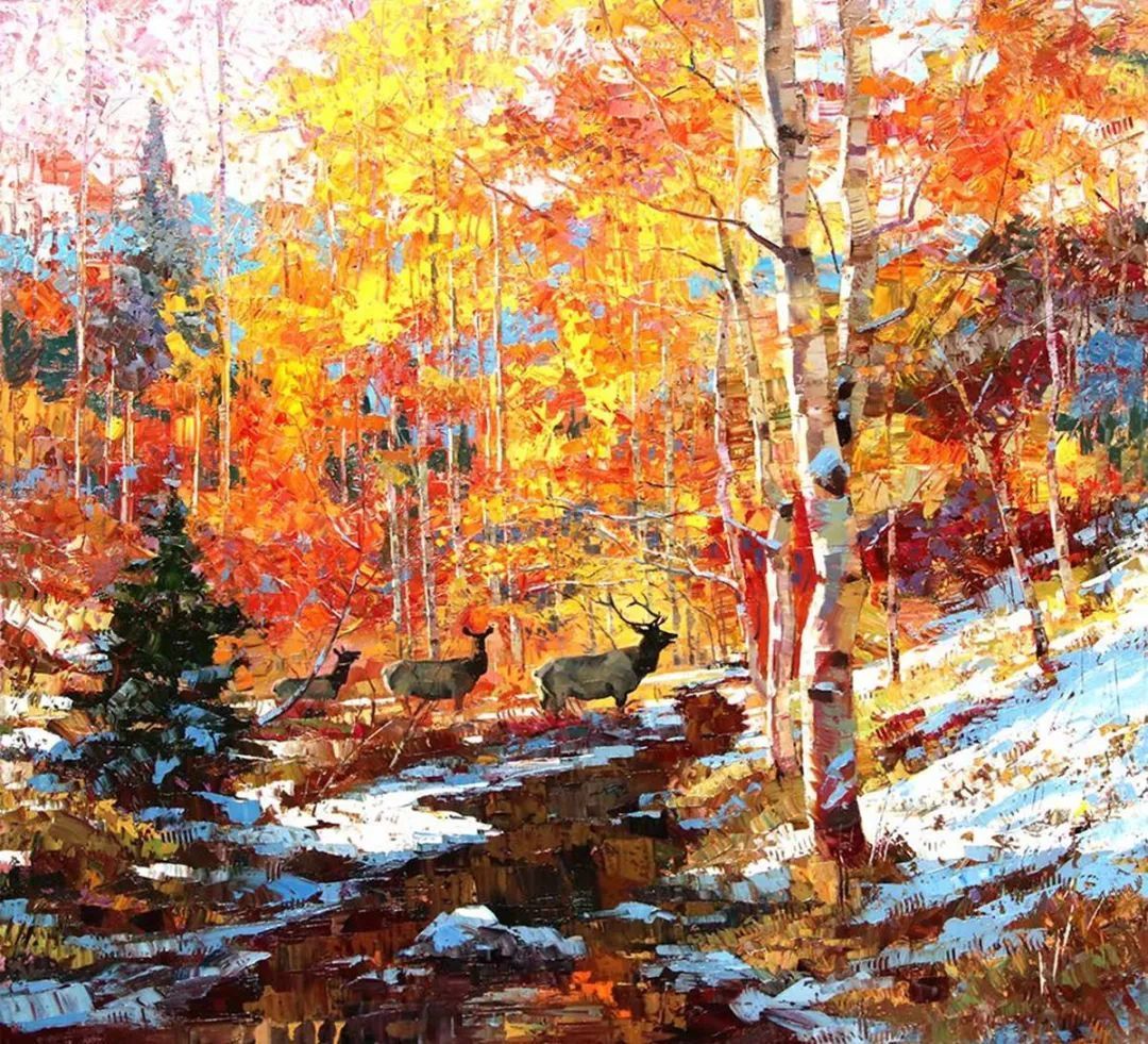 robert|这组小色块油画,色彩生动,美得令人目不暇接