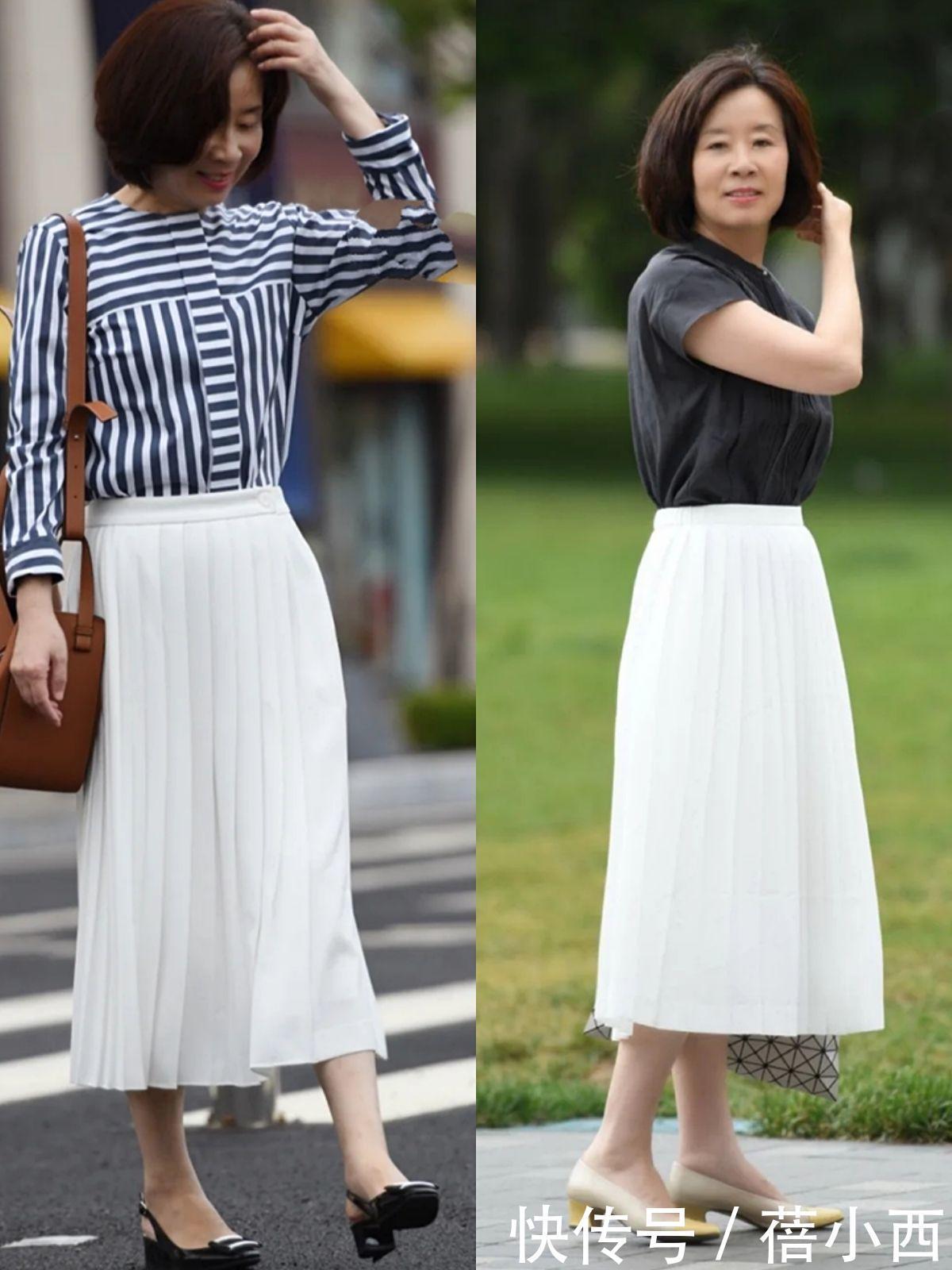 中年|五六十岁的中年女性,要多穿半身裙,毫不费劲地提升高级优雅感