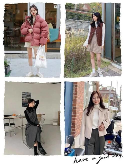 卫衣+小高领搭配，卫衣+棉服穿搭...这样穿时髦炸了！