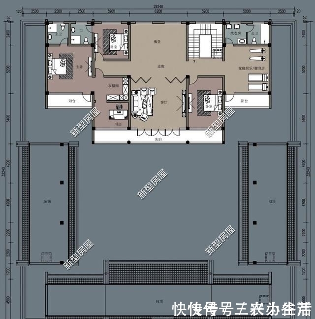 多重元素|5个合院,5种风格,哪个设计图更适合农村自建房?