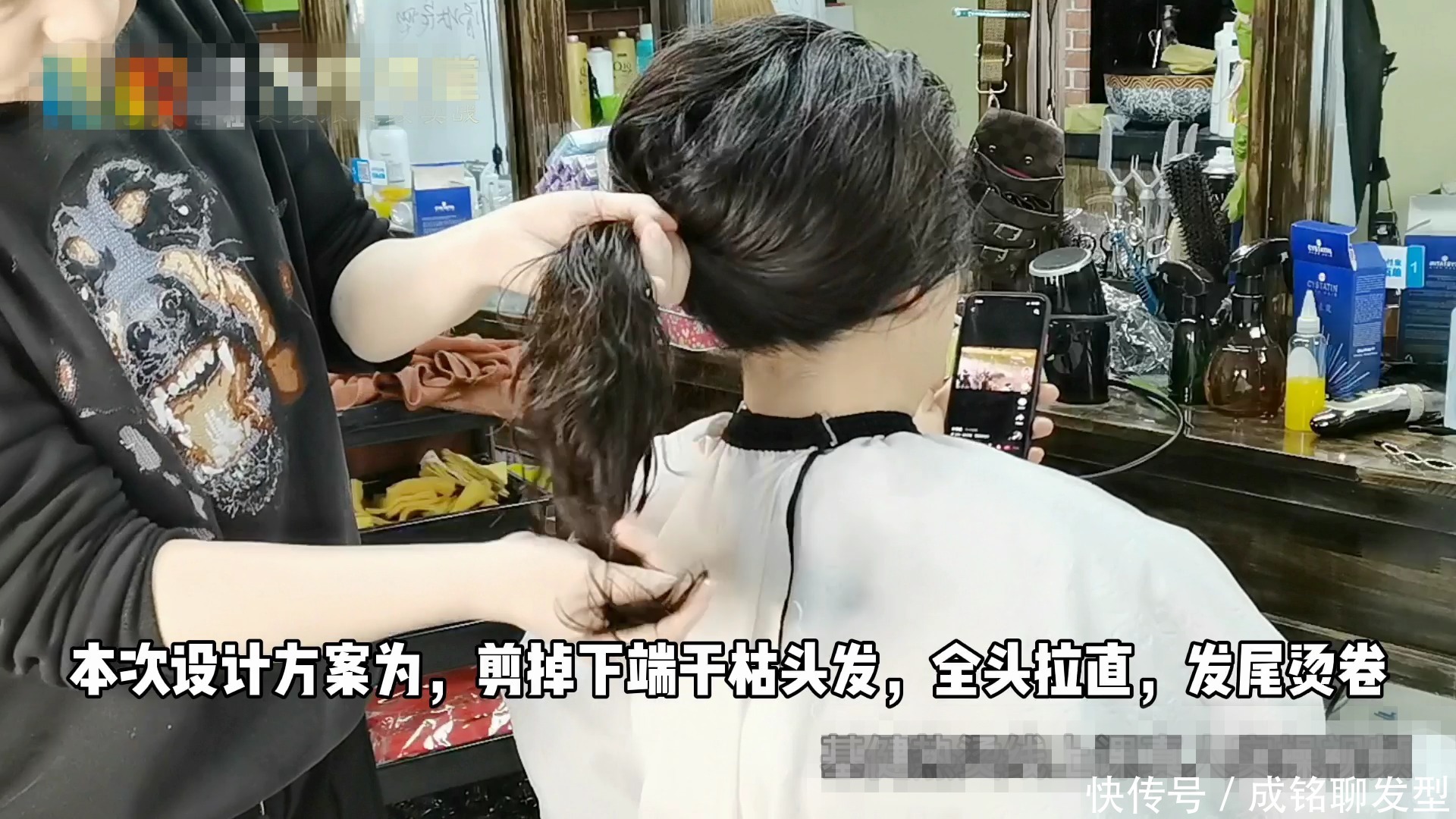 50岁女士自来卷沙发发量多,头发抛光+抱团卷,柔软减龄又时髦