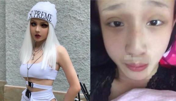 萝莉|黑暗萝莉卸妆后风格大变,眼睛大到可怕,好似真人芭比