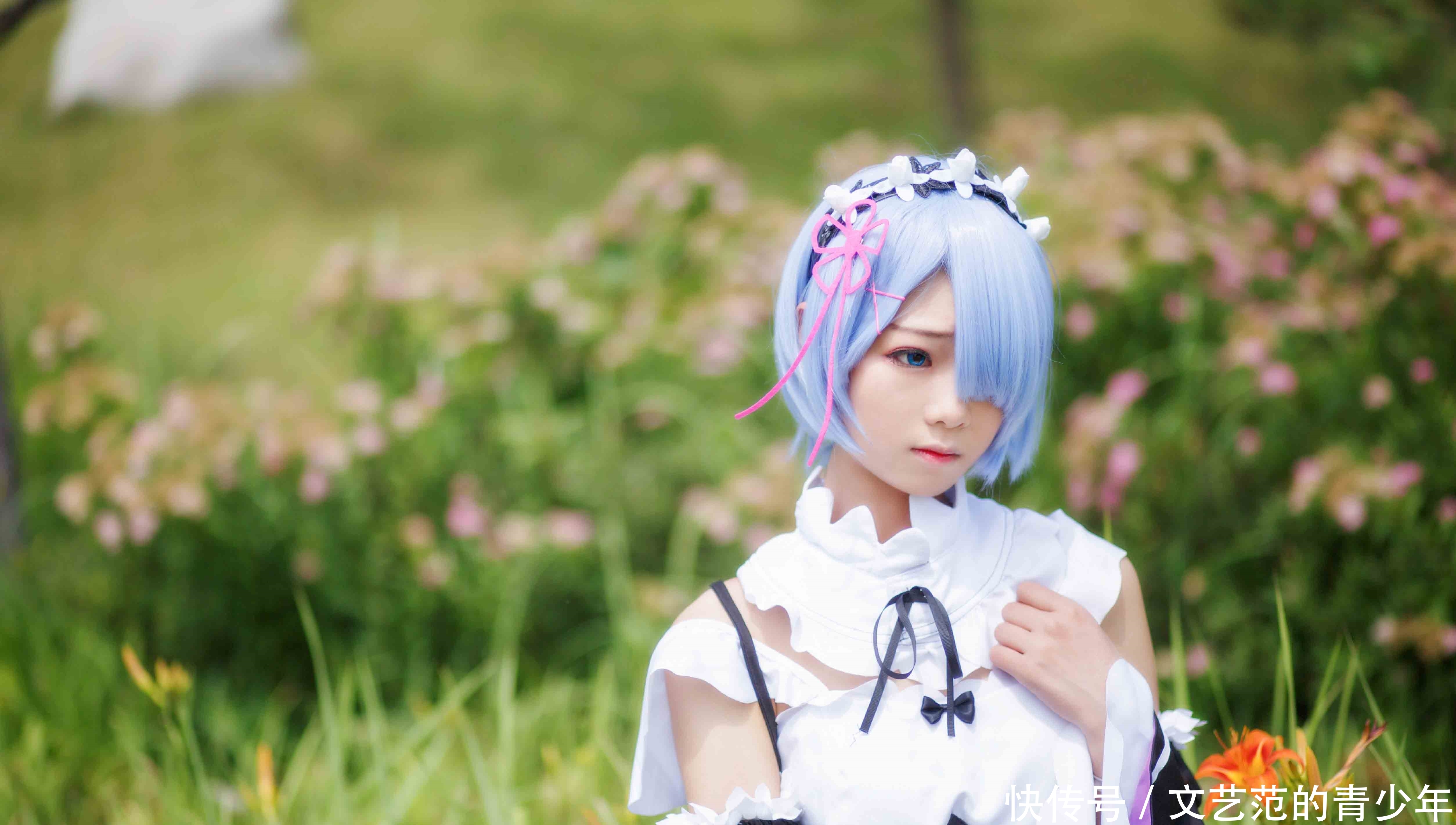 正片|cos:女仆装的蕾姆妹子cos正片@?羽天Shine