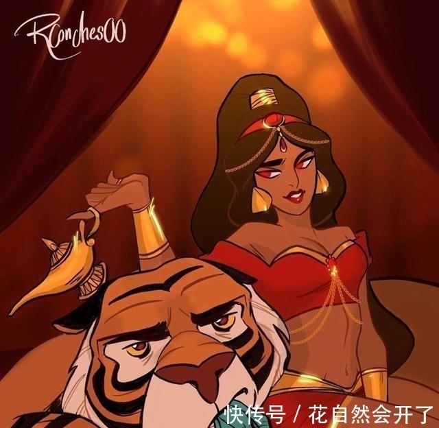 艾莎女王|迪士尼公主被恶魔附体什么样?艾莎女王高冷神秘,花木兰太可怕