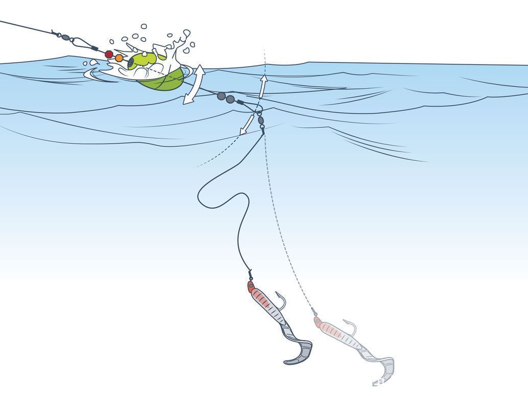 软木|美国用的拨水钓组和中国浮漂钓结合更加好