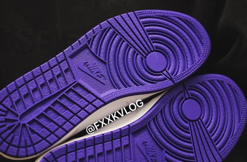 气质清爽质感细腻！全新 Air Jordan 1 “Court Purple”配色实物曝光！