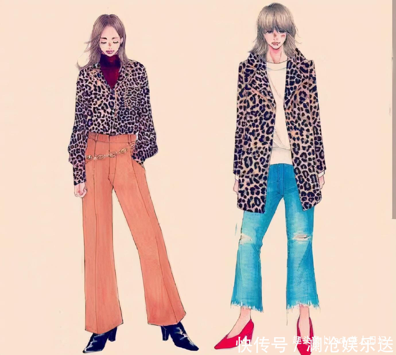 又被日本“手绘穿搭”惊到,从配色到搭配,怎么如此好看和时髦