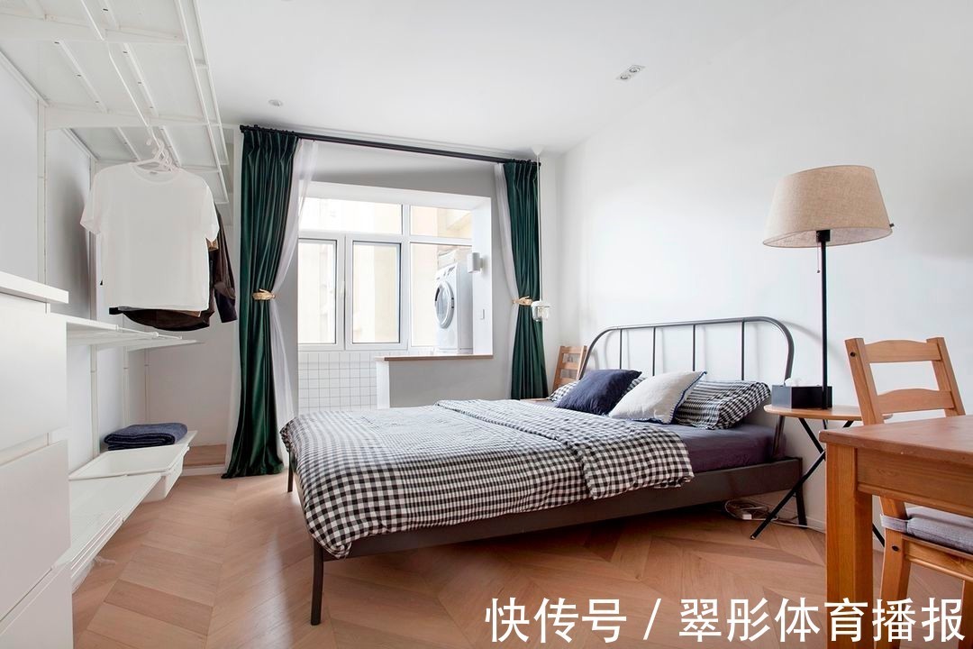 学生时代|55平小户型能怎么装?卧室功能强大,开放式衣柜太惊艳