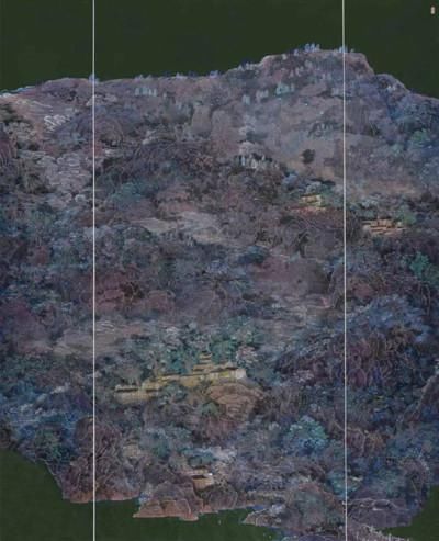  山水|青紫重彩一一王存海