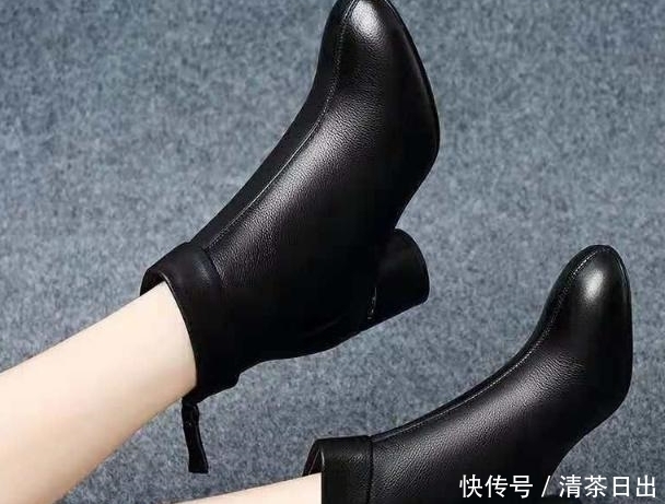  高跟女靴韩版百色显|又冷又土的单鞋别穿了，今年这种暖暖鞋火了，时髦保暖不累脚