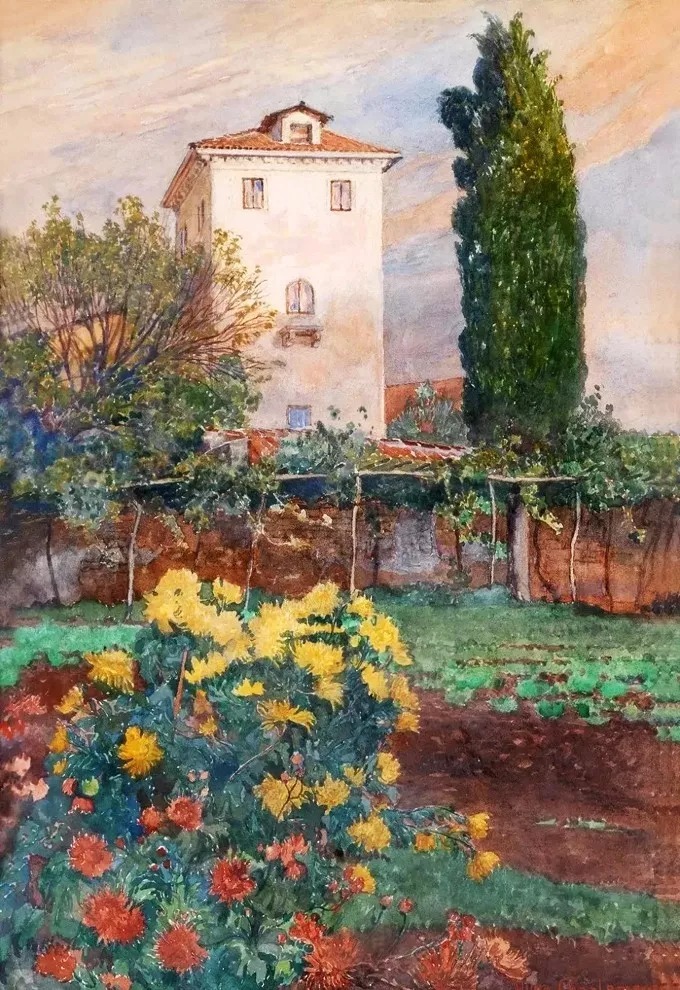 爱雨果!奥地利艺术大师,爱雨果·查勒蒙特的油画作品很清新自然!