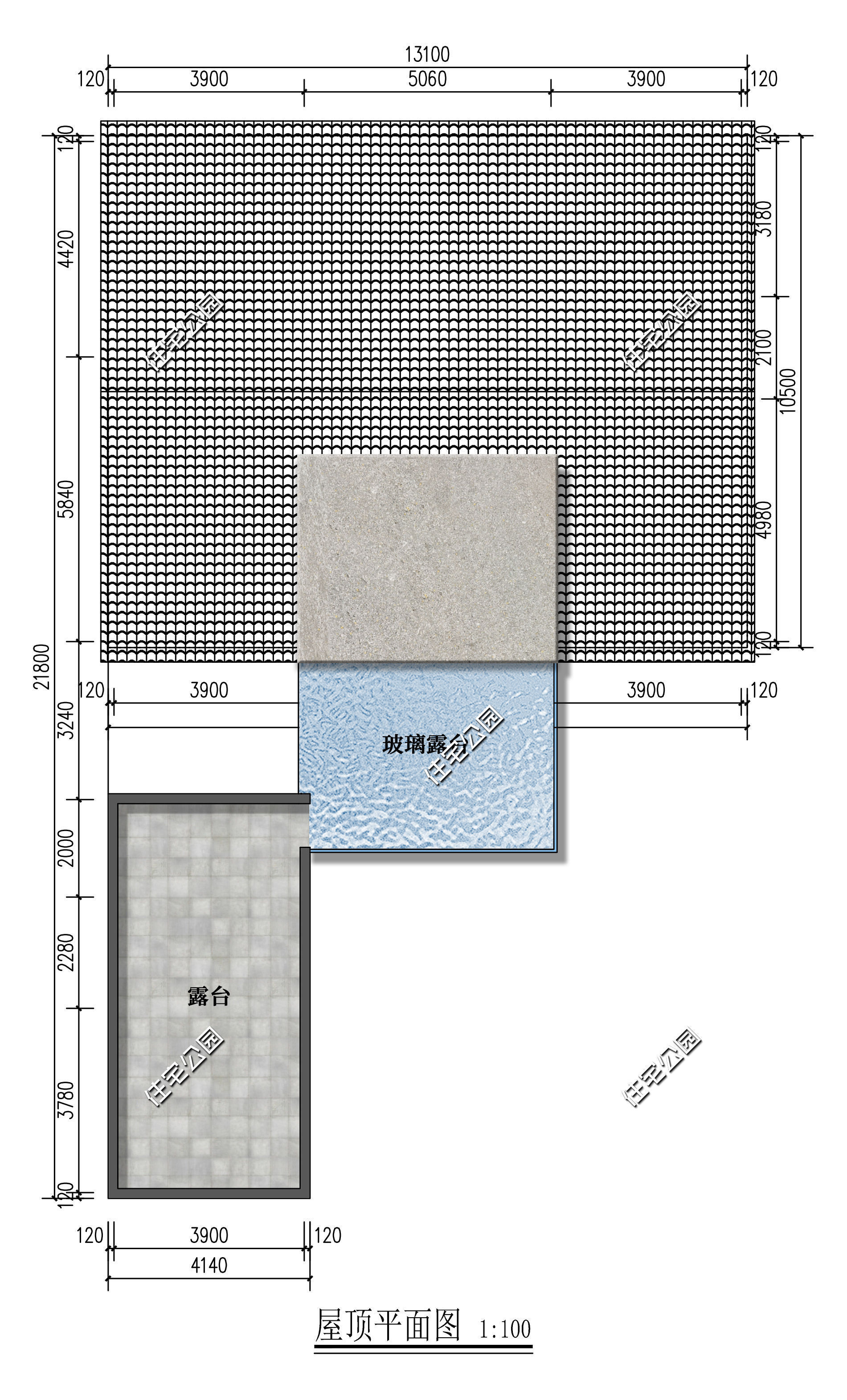 中式|庭院+独立卧室+双开门厨房，13×26米一层中式小院，实用舒适