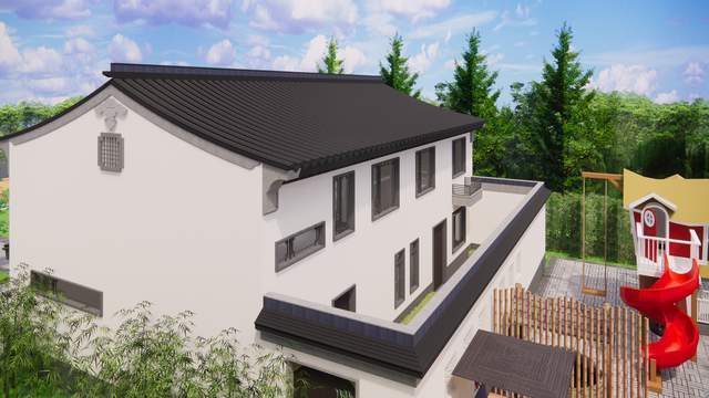 建一栋乡墅,居于青瓦白墙山水涧,从此不羡鸳鸯不羡仙