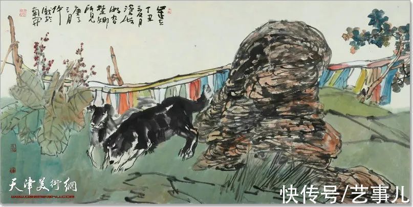 山静居画论#尹沧海教授动物系列作品欣赏:富有诗意的意象世界