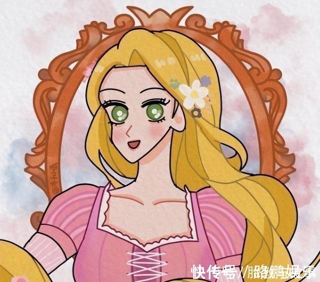 木兰|当迪士尼公主变成蜡笔小新画风,艾莎女王太可爱,最帅的当属木兰