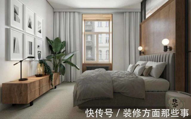 吊顶|124平原木色与绿色搭配的橱柜，是客厅一道亮丽的风景线