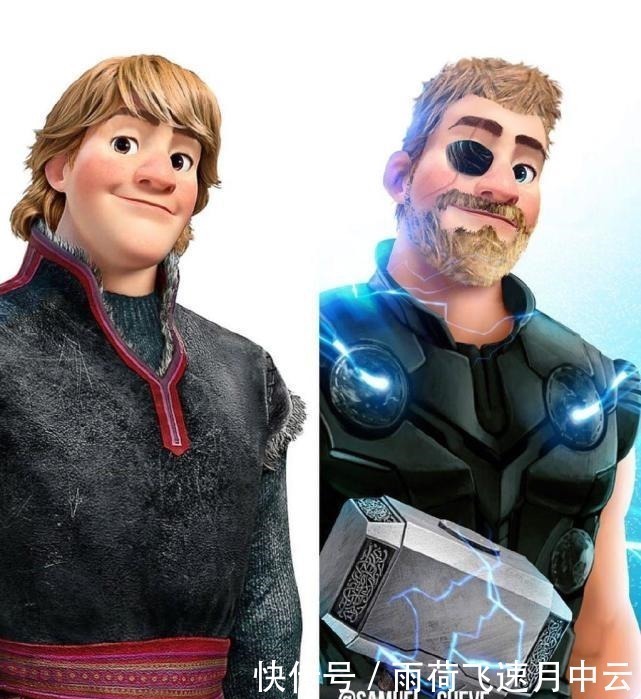 冰雪奇缘|当《冰雪奇缘》遇上《复仇者联盟》,艾莎变身“惊奇队长”无压力!