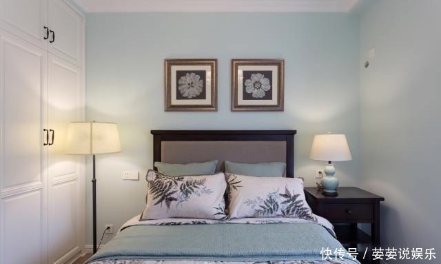 装修|160㎡清新蓝绿的美式装修,温馨三居室,是家的感觉