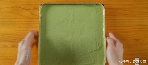 一起来做抹茶蛋糕卷吧，漂亮毛巾面，一卷就成功