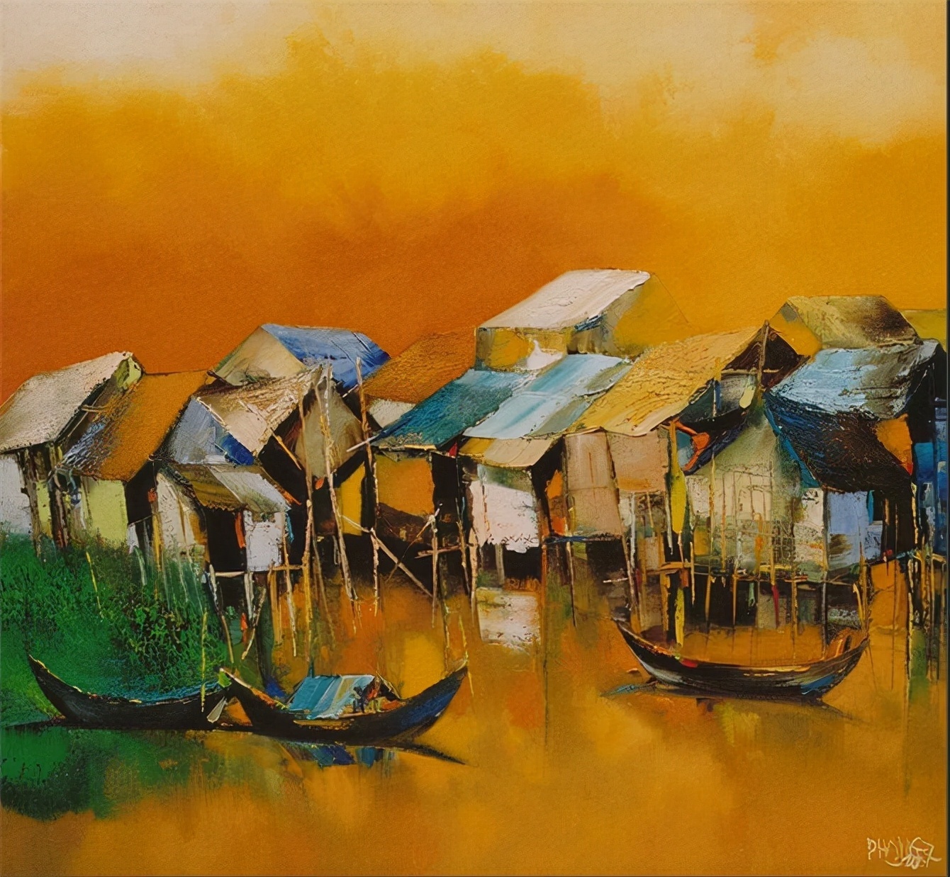 美术学院@越南画家Dao Hai Phong色彩艳丽的绘画作品