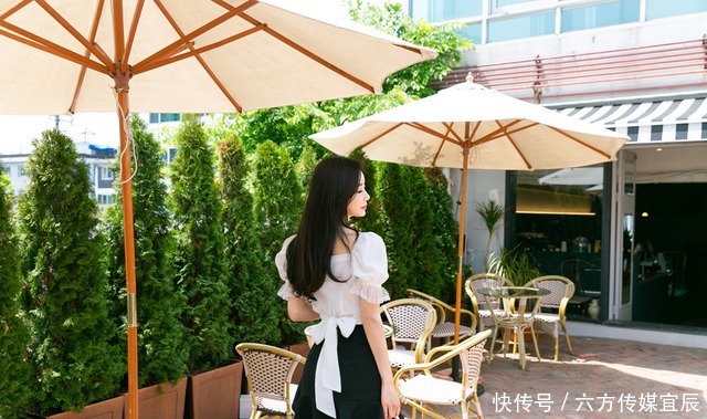 时尚|孙允珠时尚穿搭鸥鹭轻笼雪纺小洋裙,尽显小女人的可爱伊人