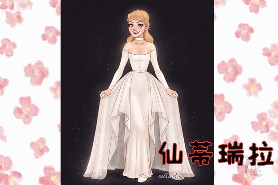 艾莎|迪士尼公主的“梦幻婚纱”,贝儿像孕妇,全场最美竟不是艾莎