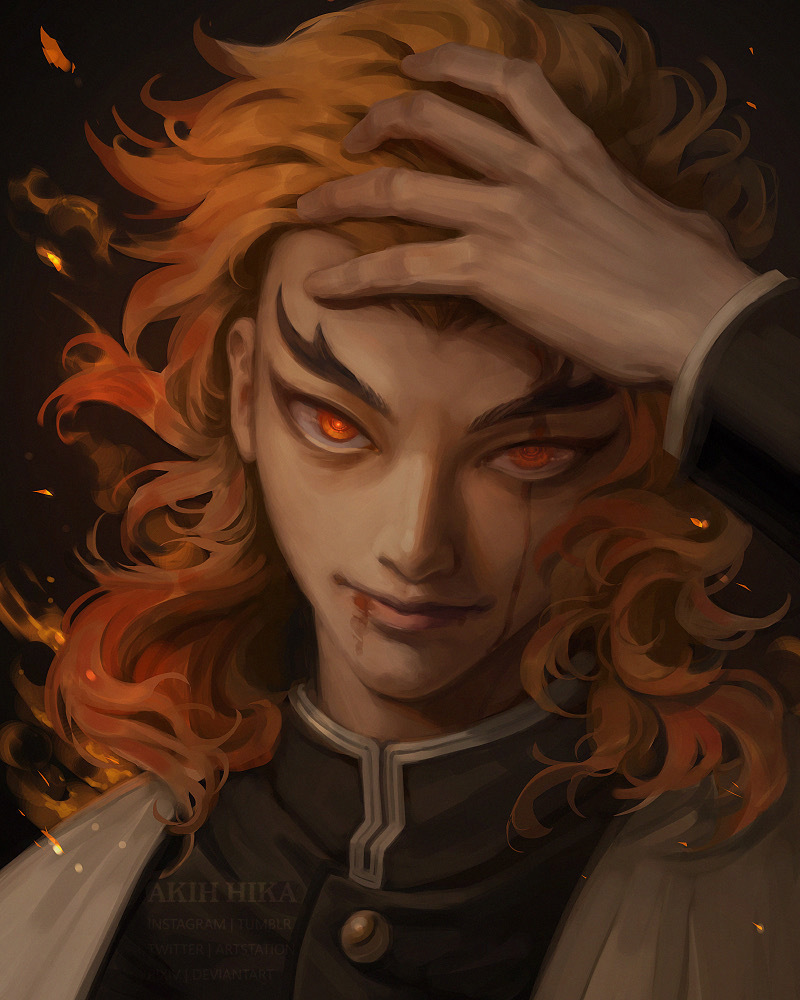 祢豆子|用写实画风打开鬼灭之刃,伊之助颜值崩坏,被蛇柱的眼神帅到了