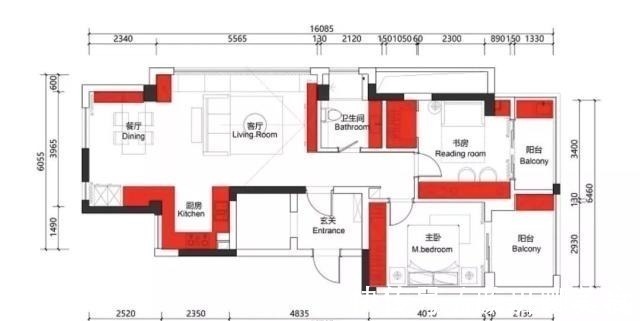 次卧|一样的80㎡,他家装修出的效果为什么这么宽敞,超大客厅真棒!
