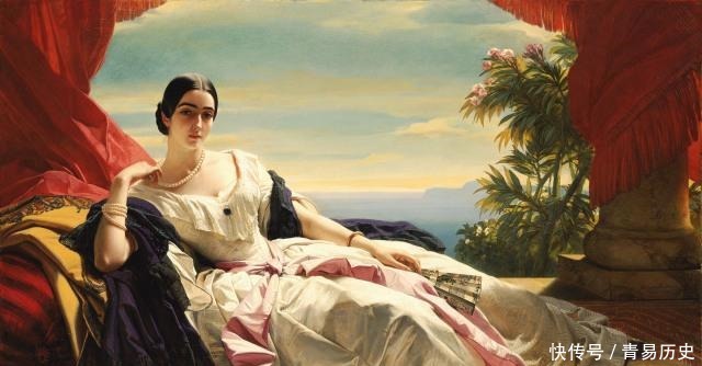 画家|德国宫廷画家,弗朗兹·克萨韦尔·温特哈尔特,人物油画作品欣赏