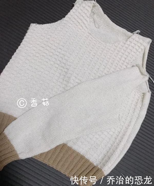 织毛衣超简小格子儿童羊绒打底毛衣(有编织图