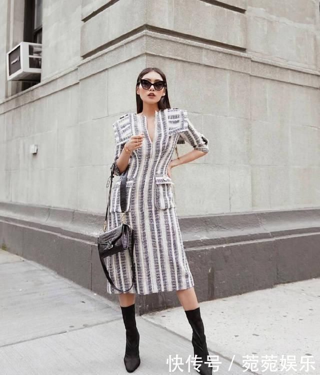 早春街头休闲look,通勤装率先出发,打造职场丽人风