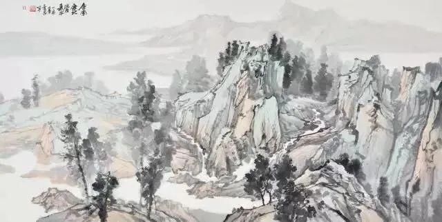 山水画$画家王爱忠国画山水画水墨艺术作品欣赏