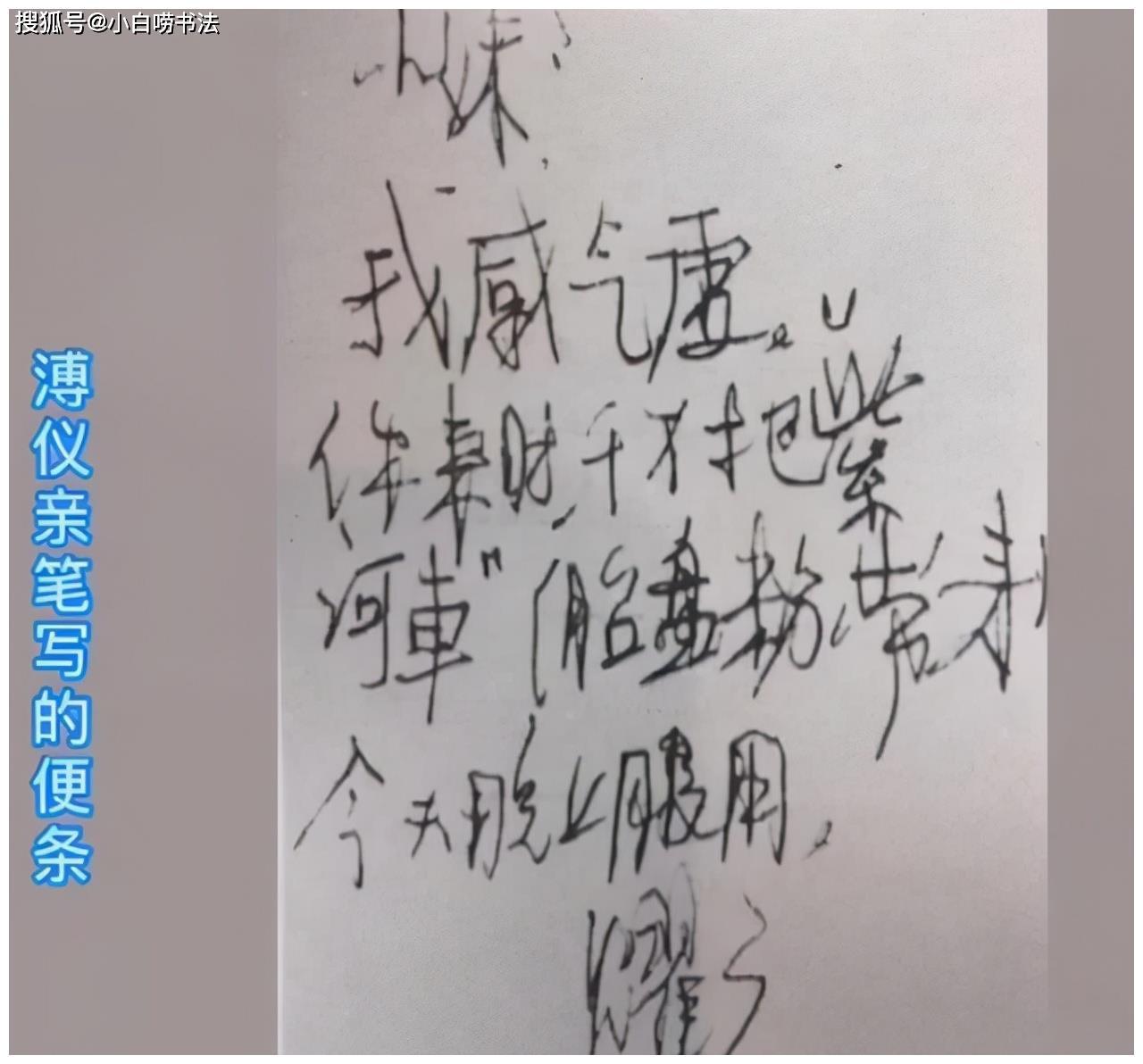 笔法$罕见！溥仪的户口页曝光，硬笔书法亦精彩，沉稳沉静，沉着大气