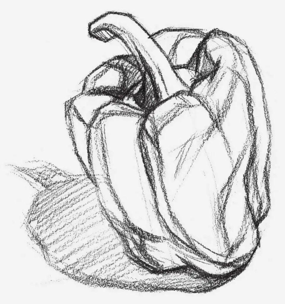 写生#结构素描写生实例:不会画结构素描?老艺术教你画三种常见的素描